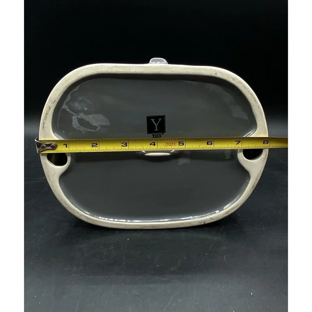 YHY Slow Feeder Cat Food Bowl Elevated Tilted Fish Bone Design Wet Dry